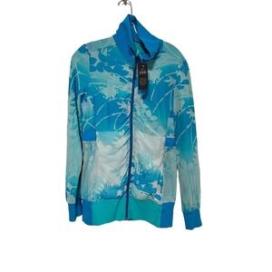 Raja Reversible full zip Lululemon jacket aqua blue